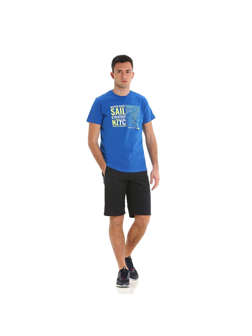 G108 Erkek Mavi Tişört-2