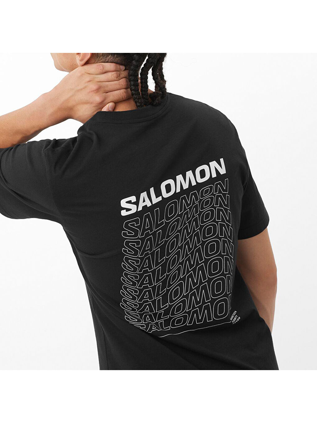 Sal Dynamic Logo Erkek Siyah Tişört-2