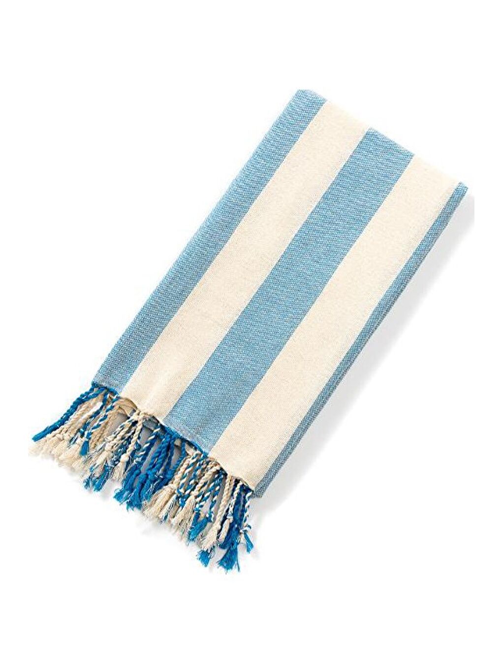 Mavi Striped Peştemal Banyo Havlusu Plaj Havlusu