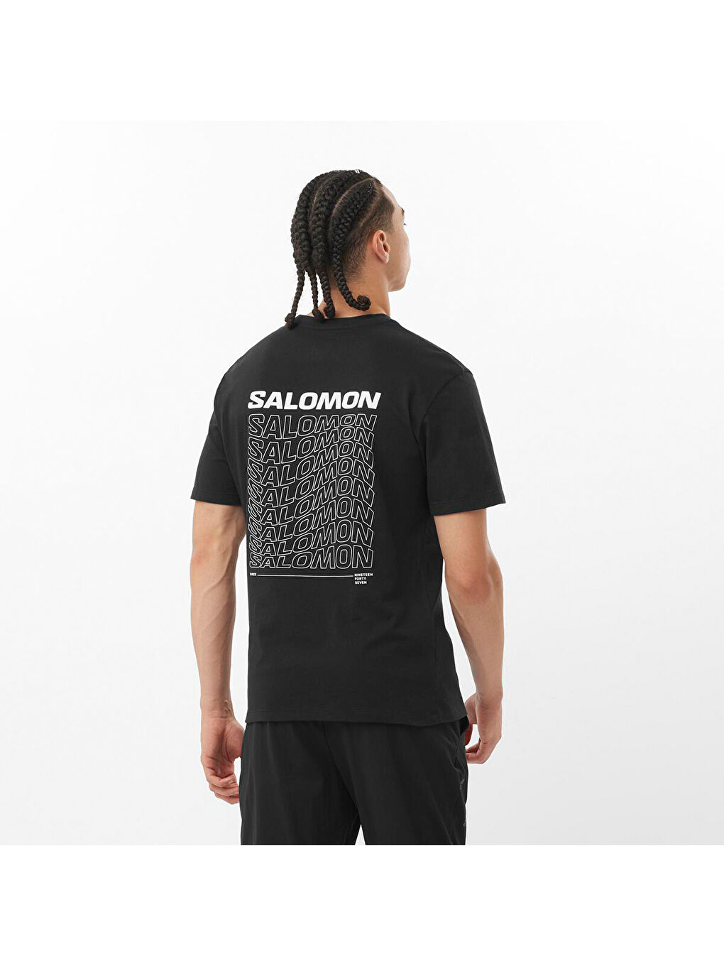 Sal Dynamic Logo Erkek Siyah Tişört-3