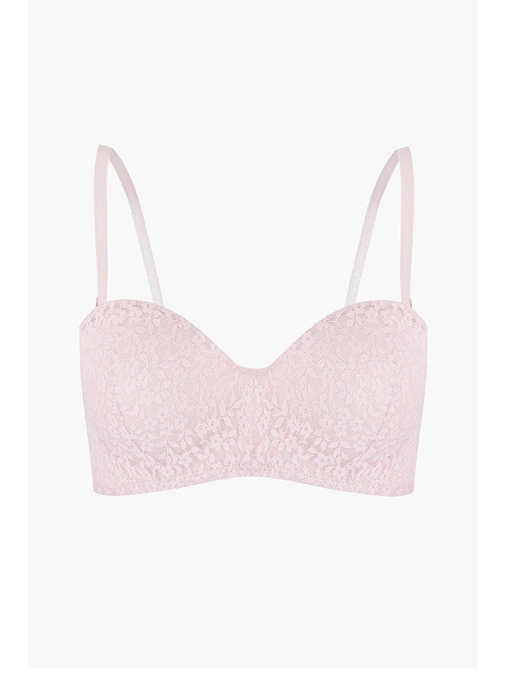 Pembe Nirvana Desteksiz Straplez Tek Sütyen