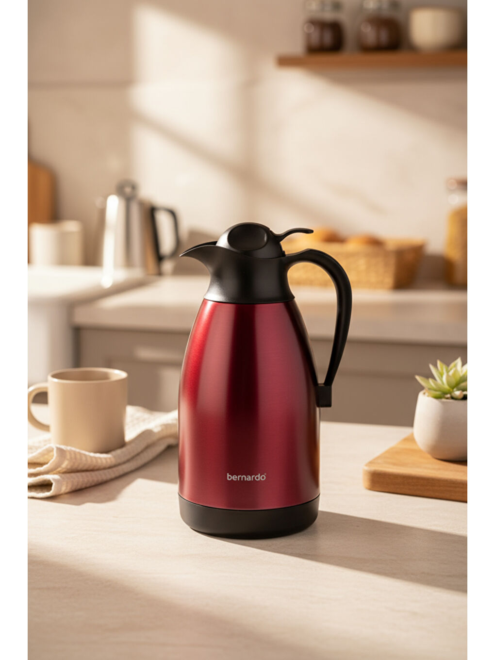 Grandio Çelik Termos Bordo 2 Litre