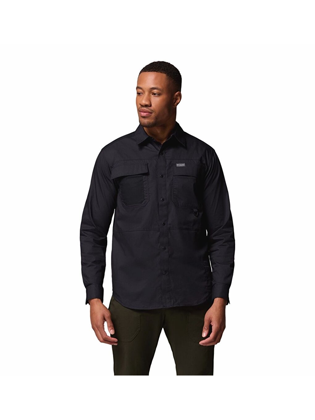 Landroamer™ Twill LS Shirt Siyah Erkek Outdoor Gömlek AM1594