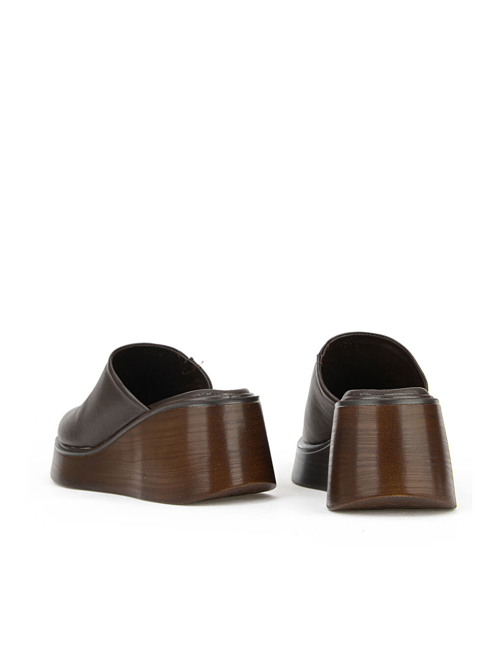 Kahverengi Kadın Hakiki Deri Dolgu Terlik 1611047Z1712 Kahve-2