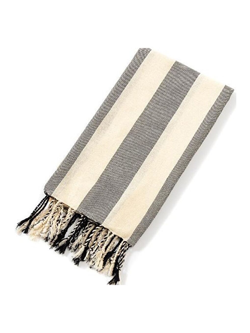 Siyah Striped Peştemal Banyo Havlusu Plaj Havlusu