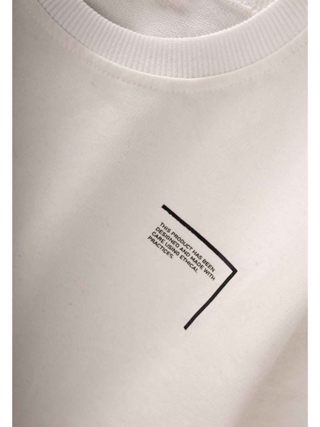 Düşük Kol Baskılı Eşofman Takım 2-7 Yaş Ekru-2