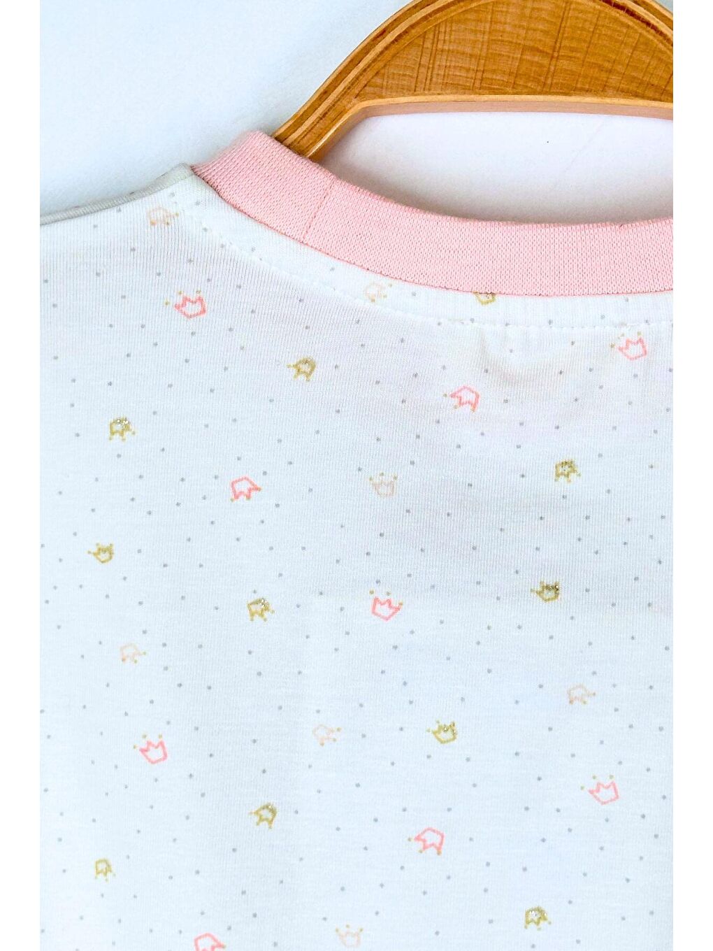 Unisex Çocuk Desenli Pijama Takımı - Ekru-3