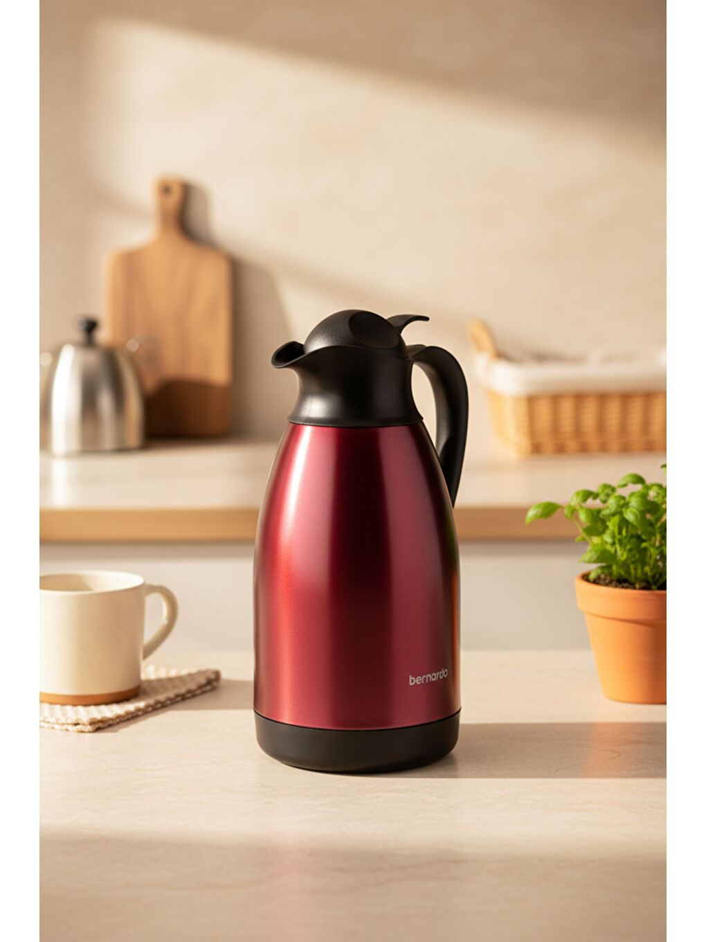 Grandio Çelik Termos Bordo 2 Litre-2