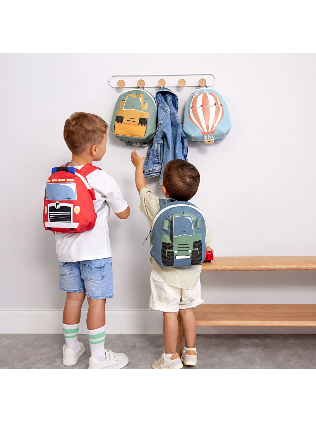 Yeşil Tiny Drivers Sırt Çantası Tractor-5