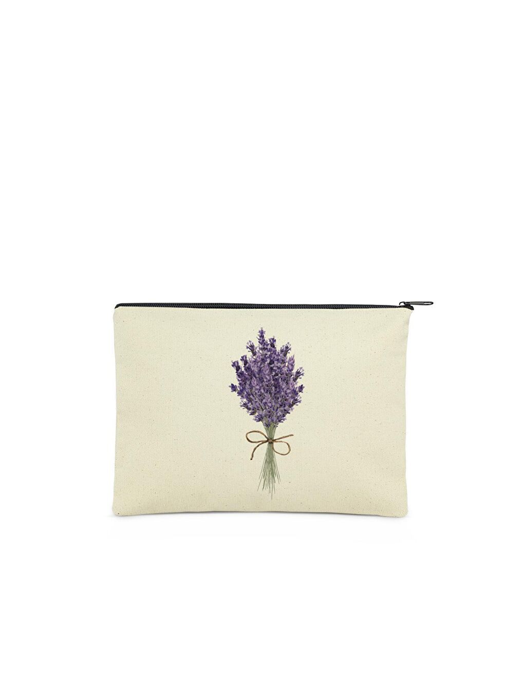 Bagg Krem Paket Lavender Bunch Kanvas Kumaş Bez Çanta - 2