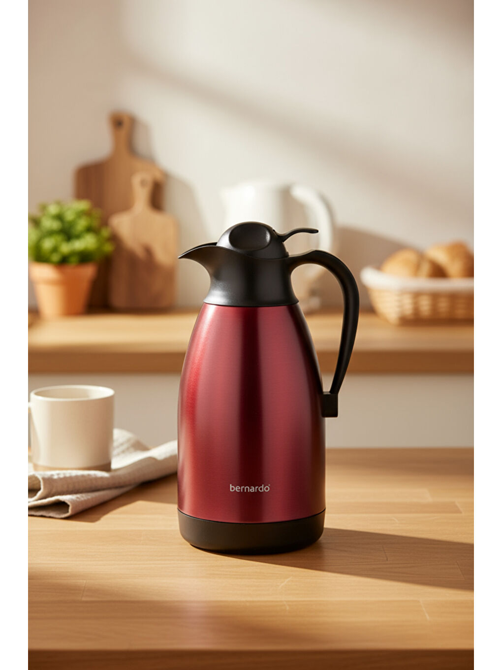 Grandio Çelik Termos Bordo 2 Litre-3