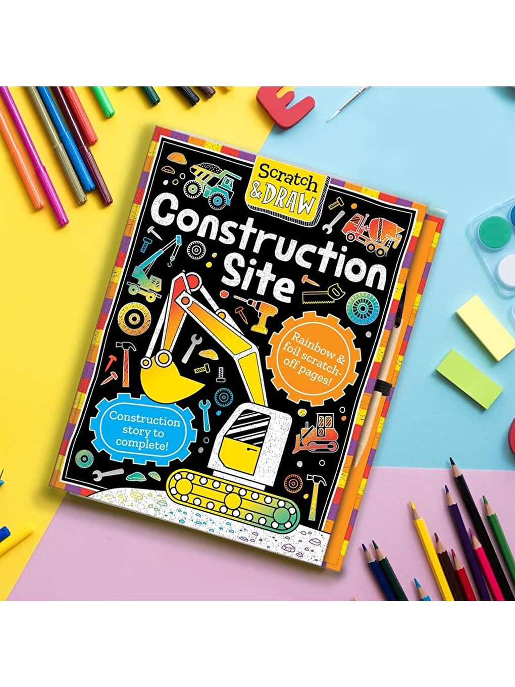 Scratch and Draw - Construction Site