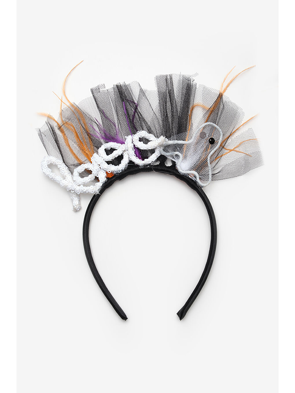 Siyah Hayalet Figürlü Kız Çocuk Taç-1