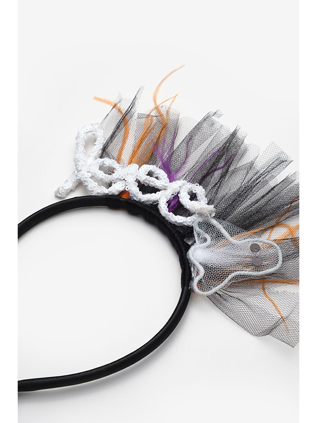 Siyah Hayalet Figürlü Kız Çocuk Taç-2