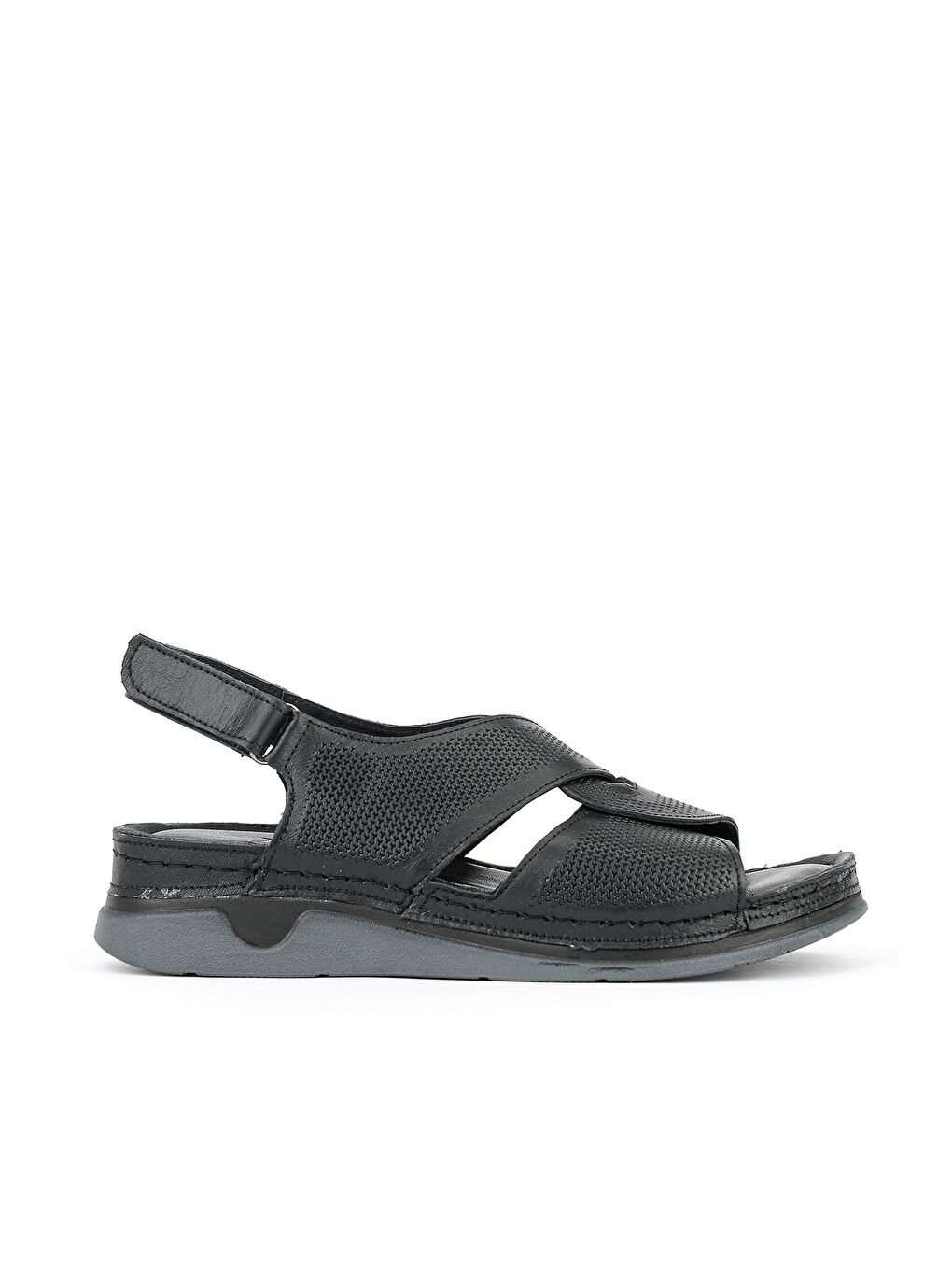 Kadın Hakiki Deri Sandalet 1611008ZM27 Siyah