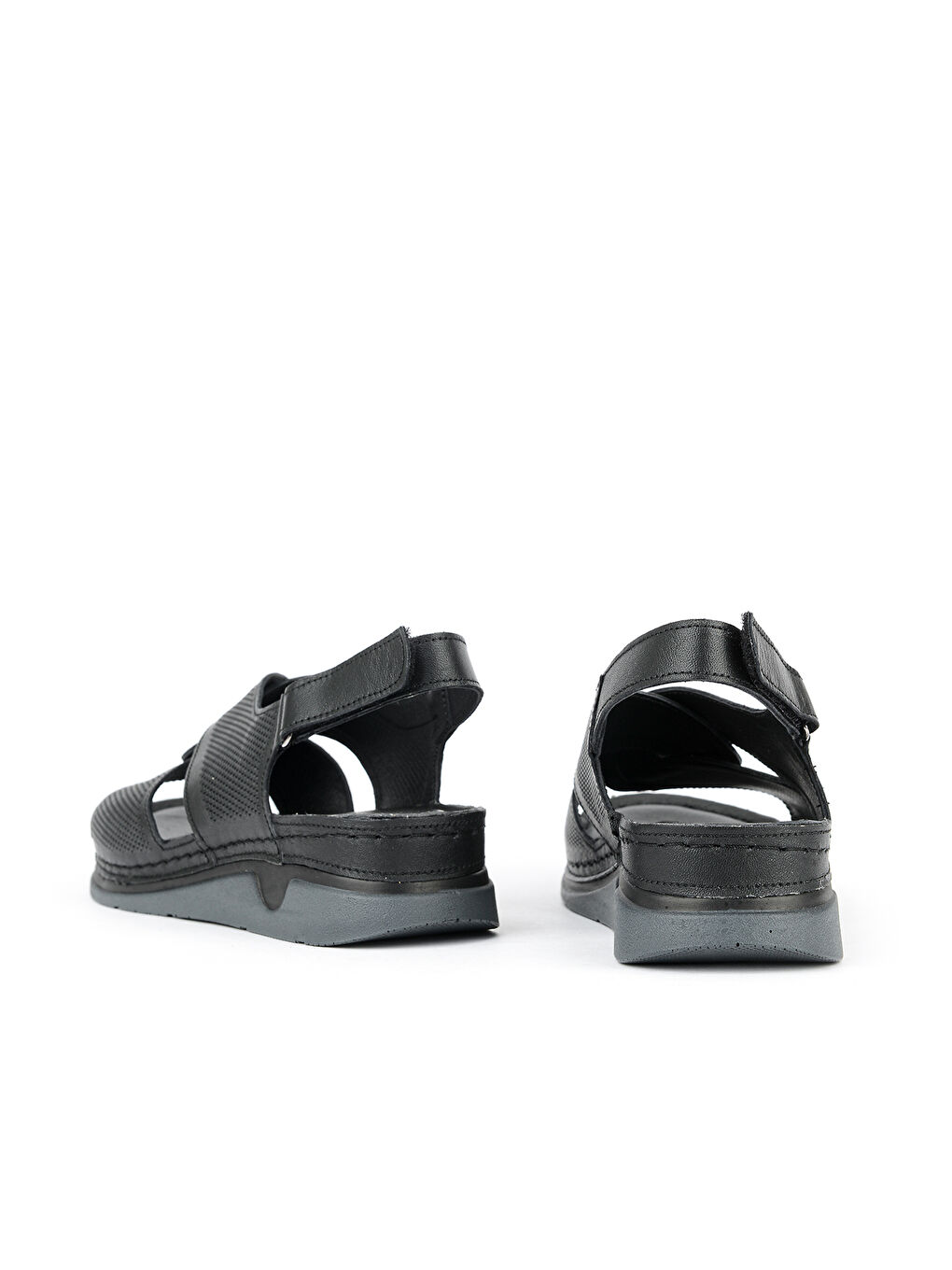 Kadın Hakiki Deri Sandalet 1611008ZM27 Siyah-2