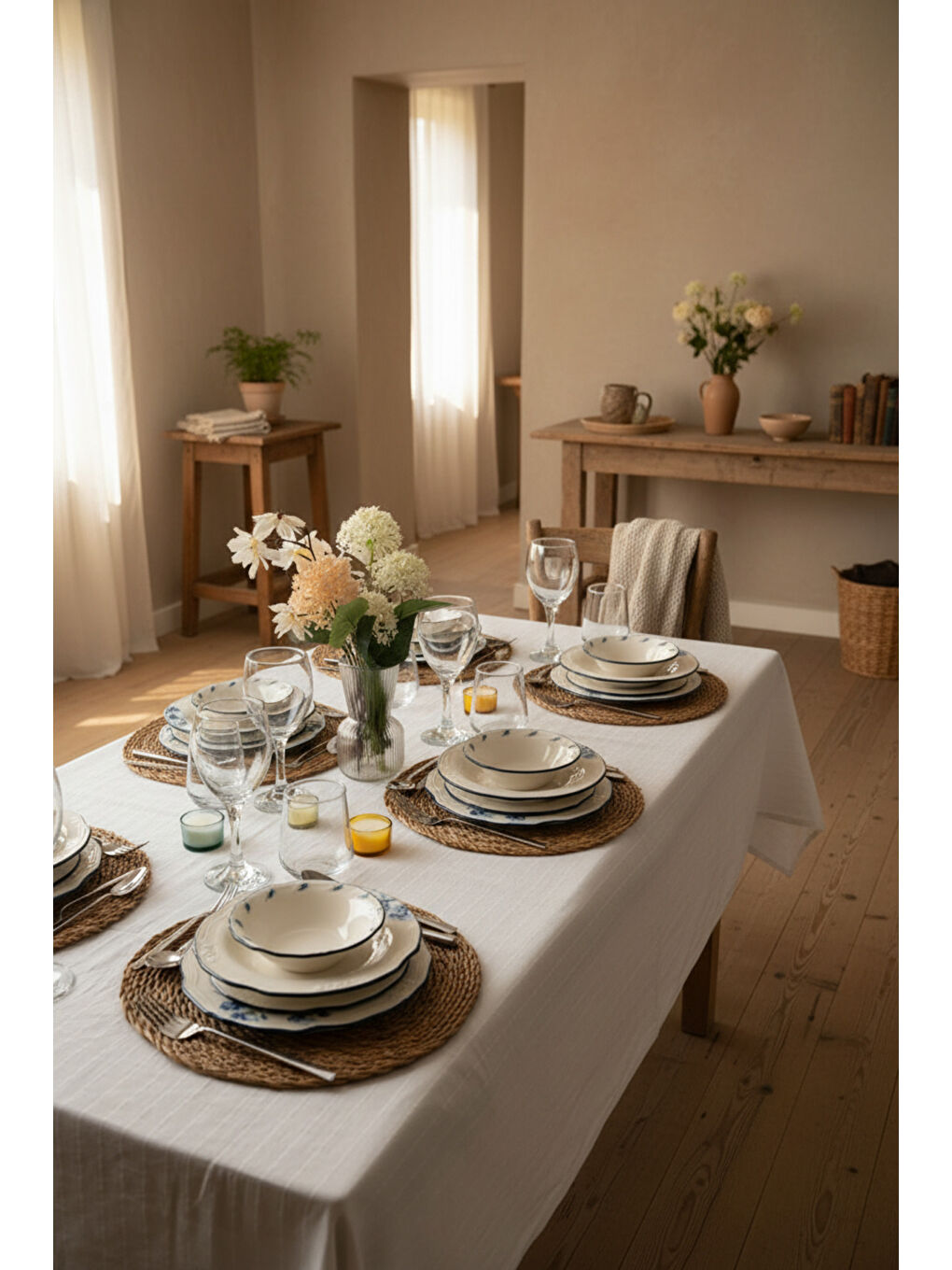 Beyaz Clara Tifany 24 Parça Yemek Takımı-2