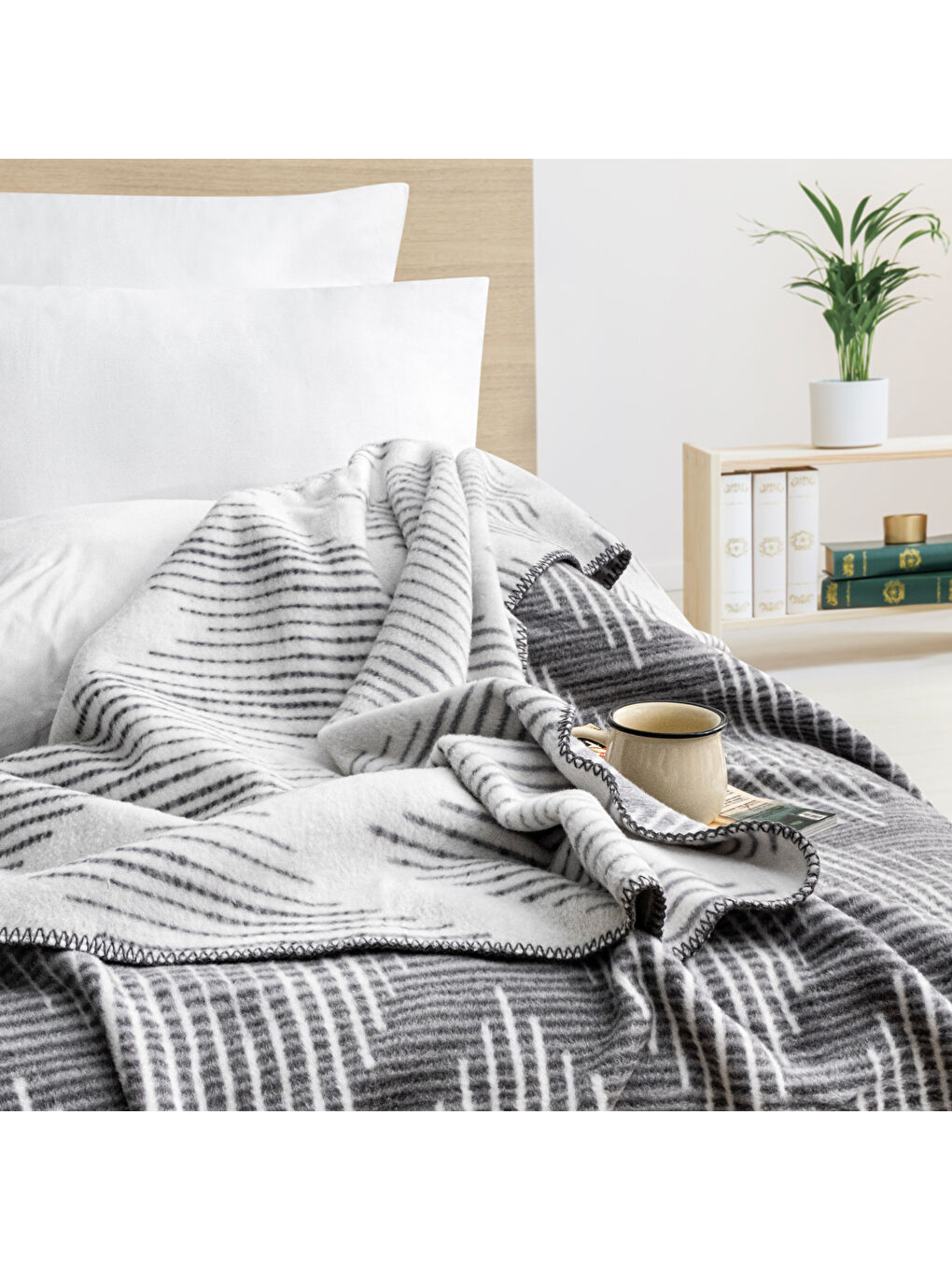 Home Bloom TK Battaniye 150x220 Cm 1 Parça-Gri