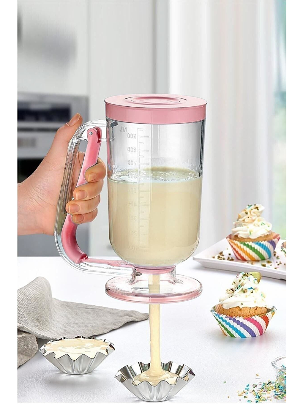 Renksiz Ölçekli Hamur Porsiyonlayıcı 1 lt