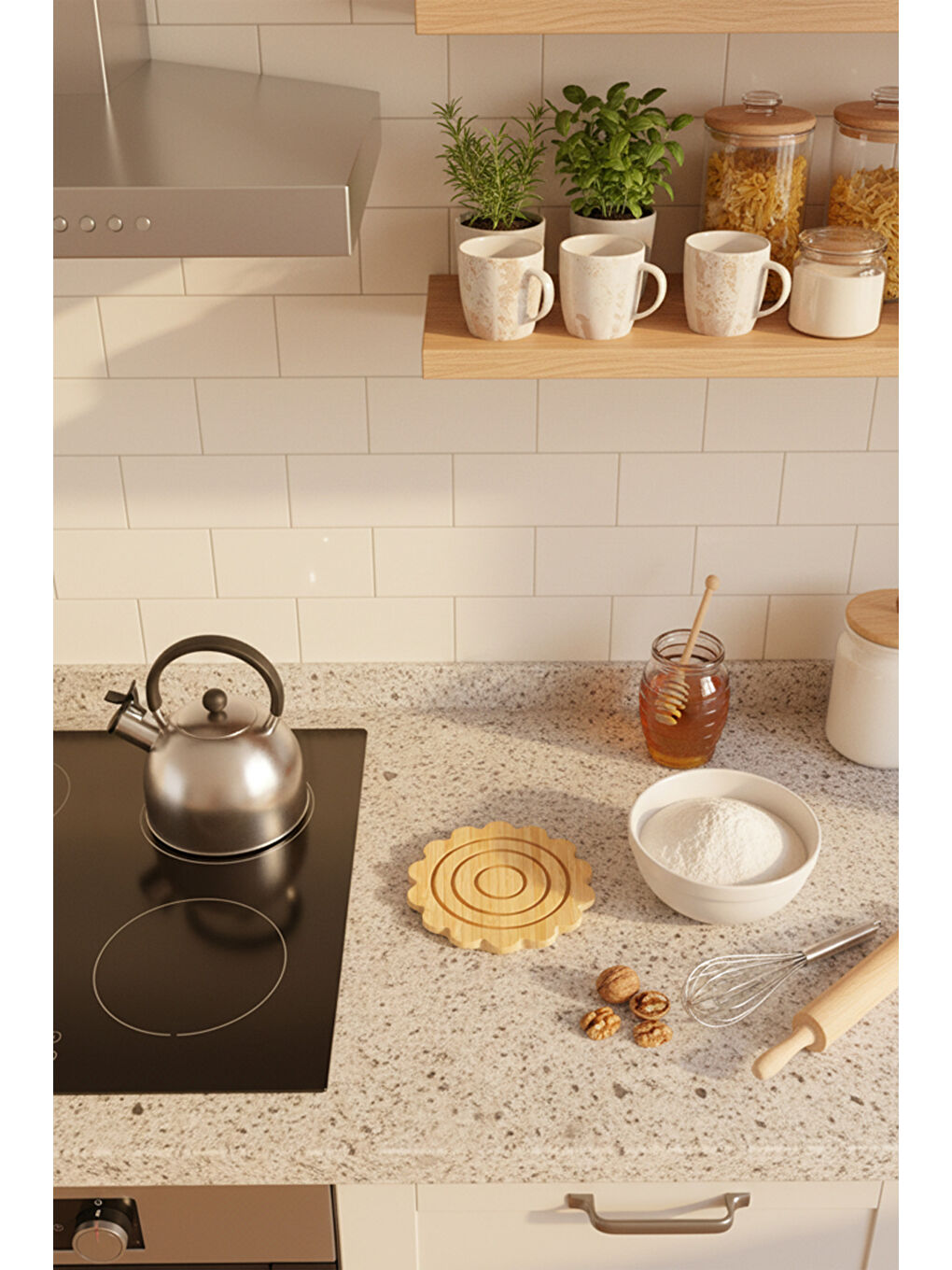 Kahverengi Patya Papatya Nihale-1