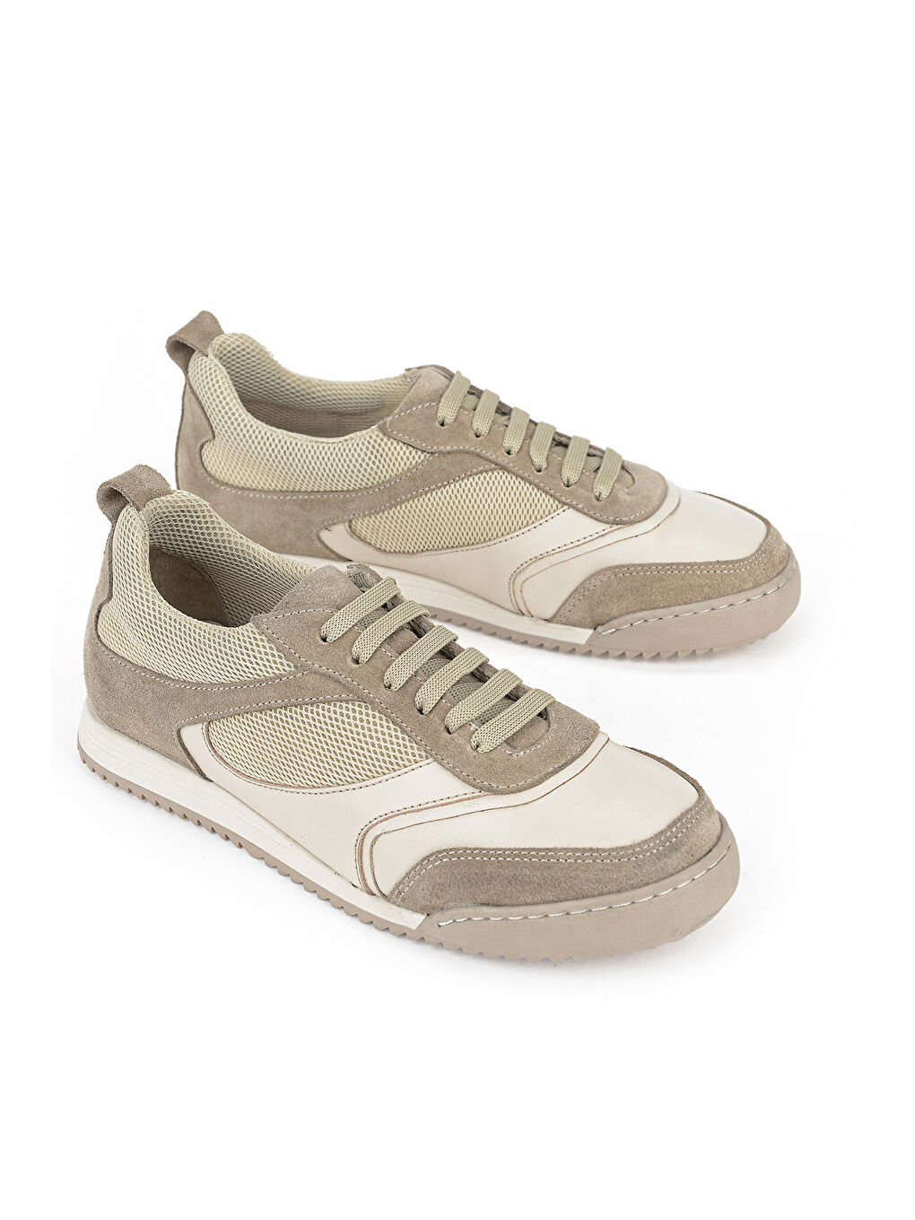 Kadın Hakiki Deri Günlük Sneaker 1611022Z2709 Bej-1