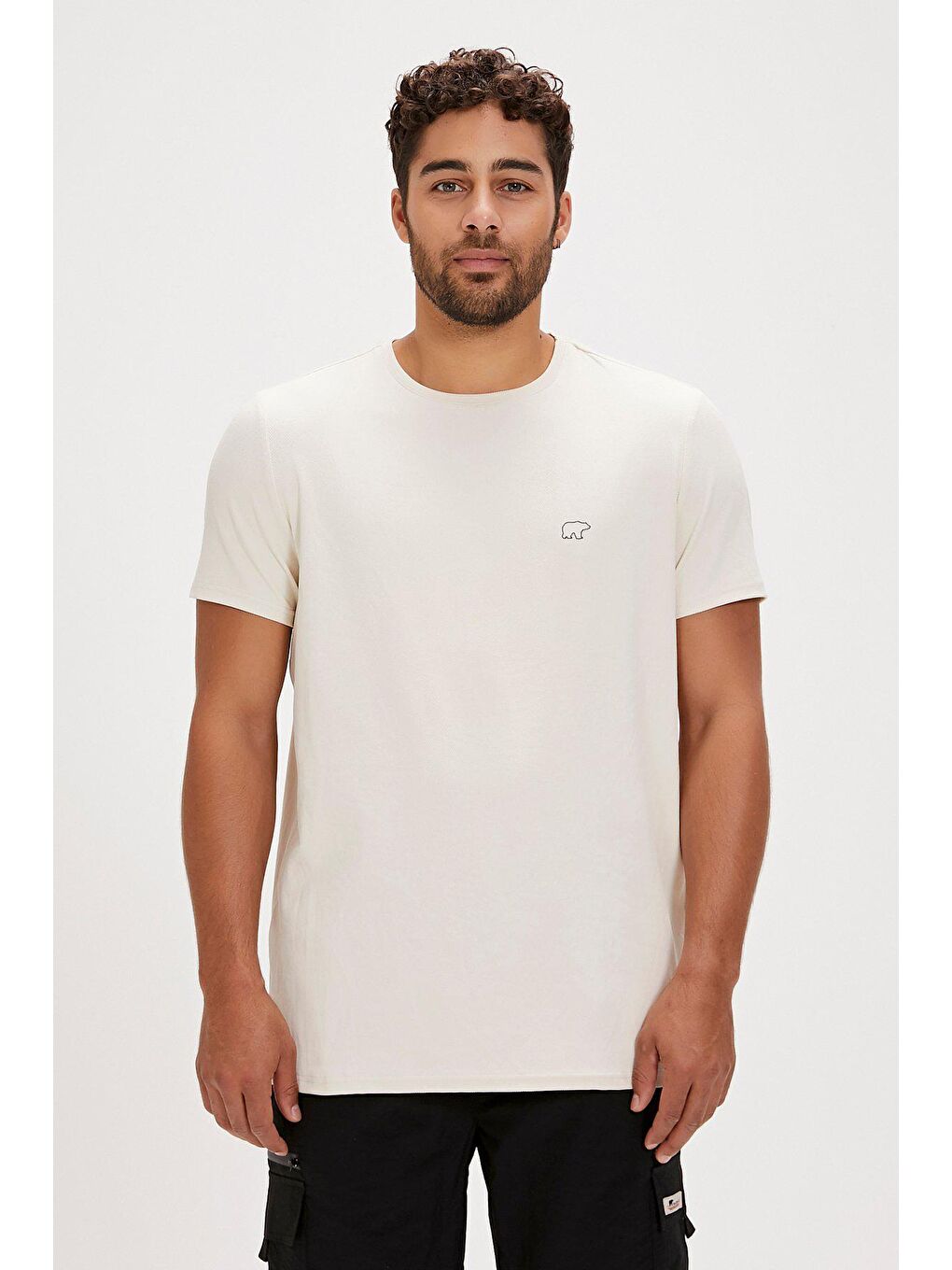 Frank Beyaz Basic Erkek Tişört