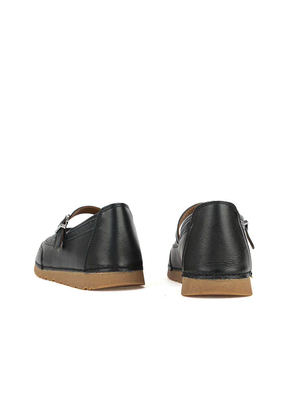 Kadın Hakiki Deri Babet 1611061ZRC5 Siyah-2