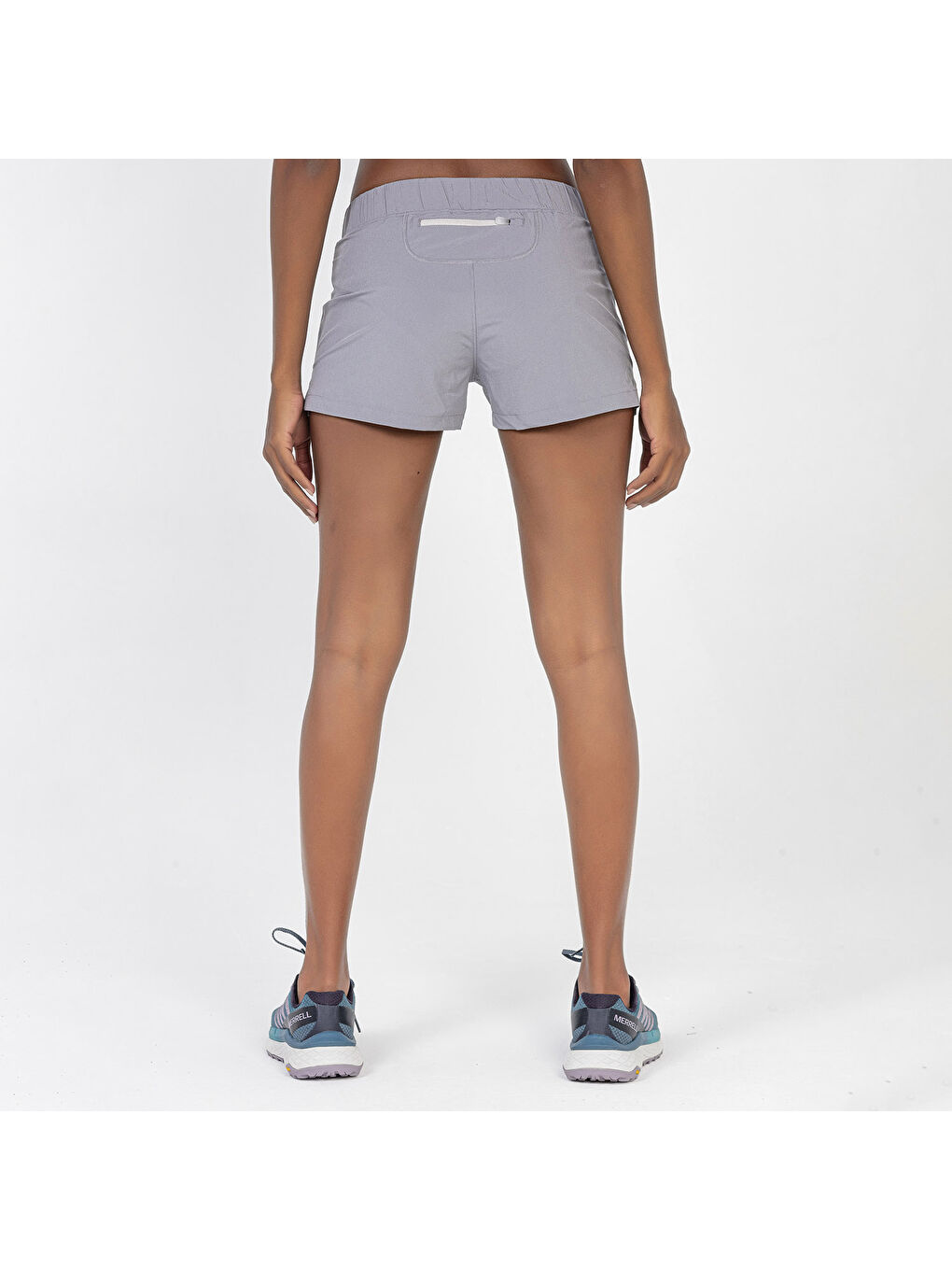Rare Kadın Gri Koşu Şortu-5
