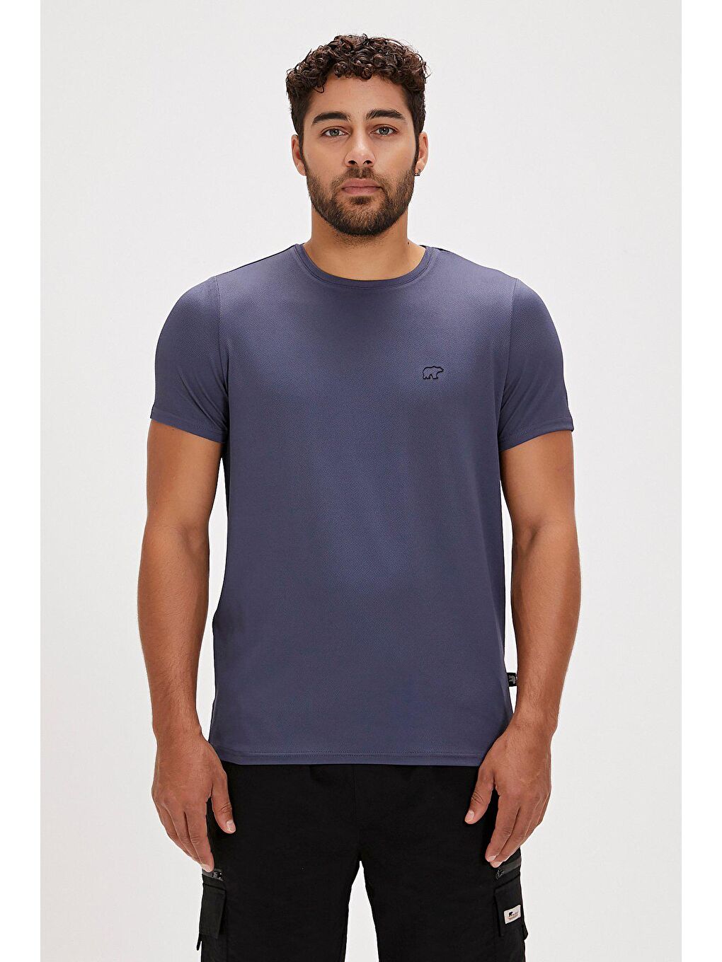 Frank Element Mavi Basic Erkek Tişört-2