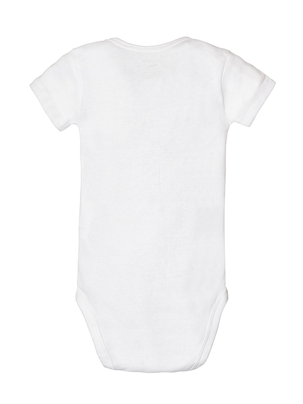 Bebek Kısa Kollu Body Set Kısa Kollu 5'li Paket Beyaz-3