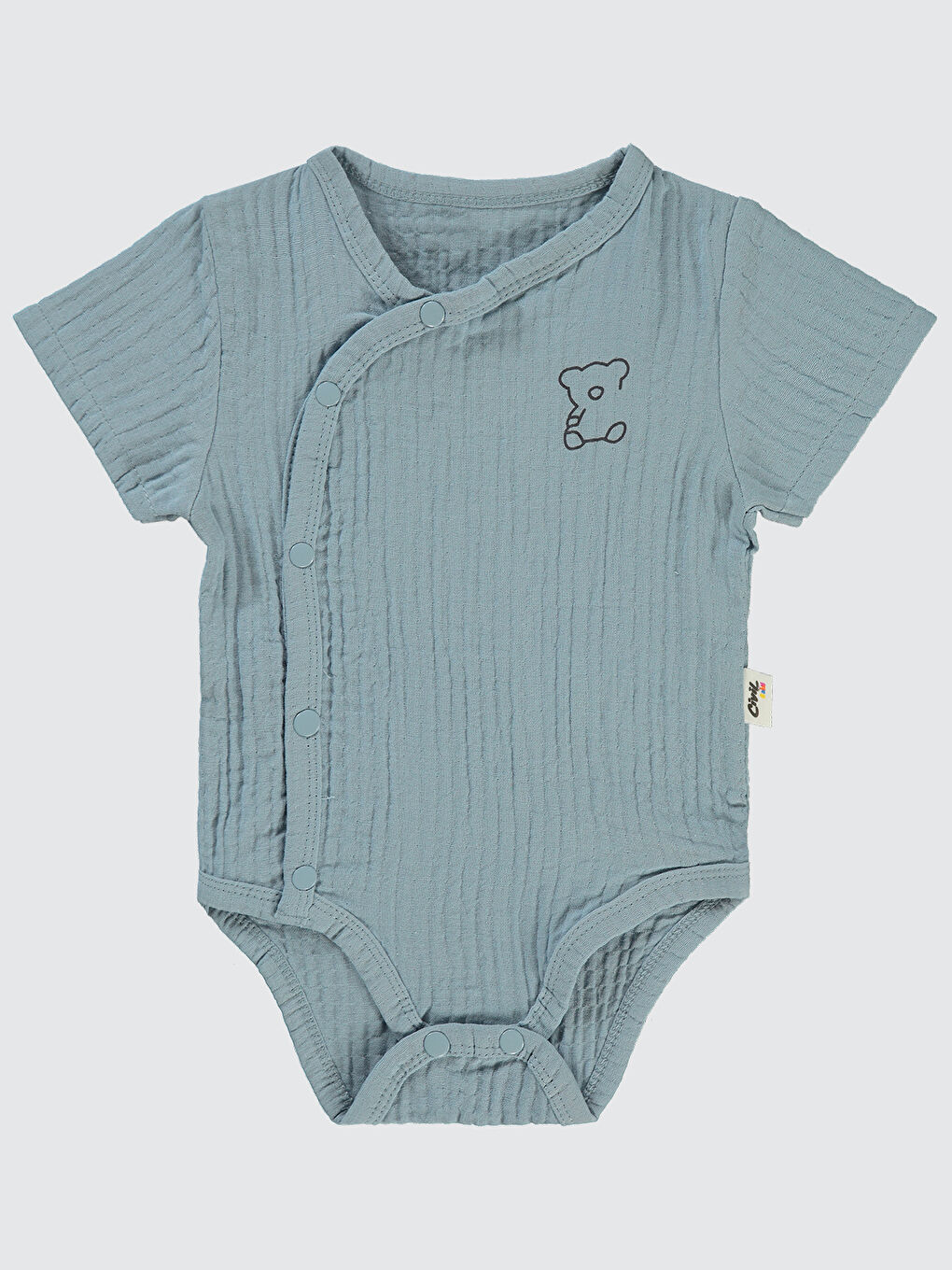 Baby Bebek Çıtçıtlı Badi 1-18 Ay Mavi