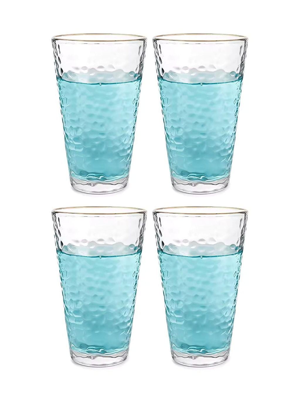 Renksiz Cam Su Bardağı 350 ml 4 Adet - 4361