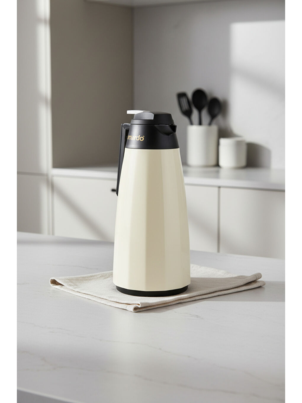 Ekru Lustra Cam Termos Krem 1.5 Litre-2