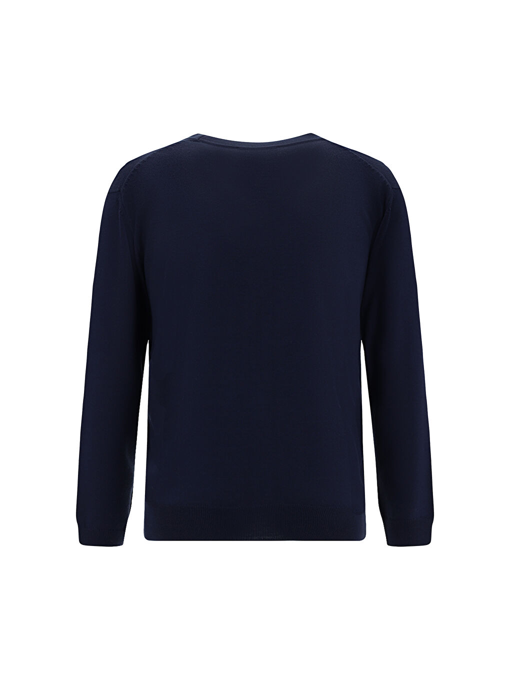 Lacivert Yünlü Triko Hırka-1