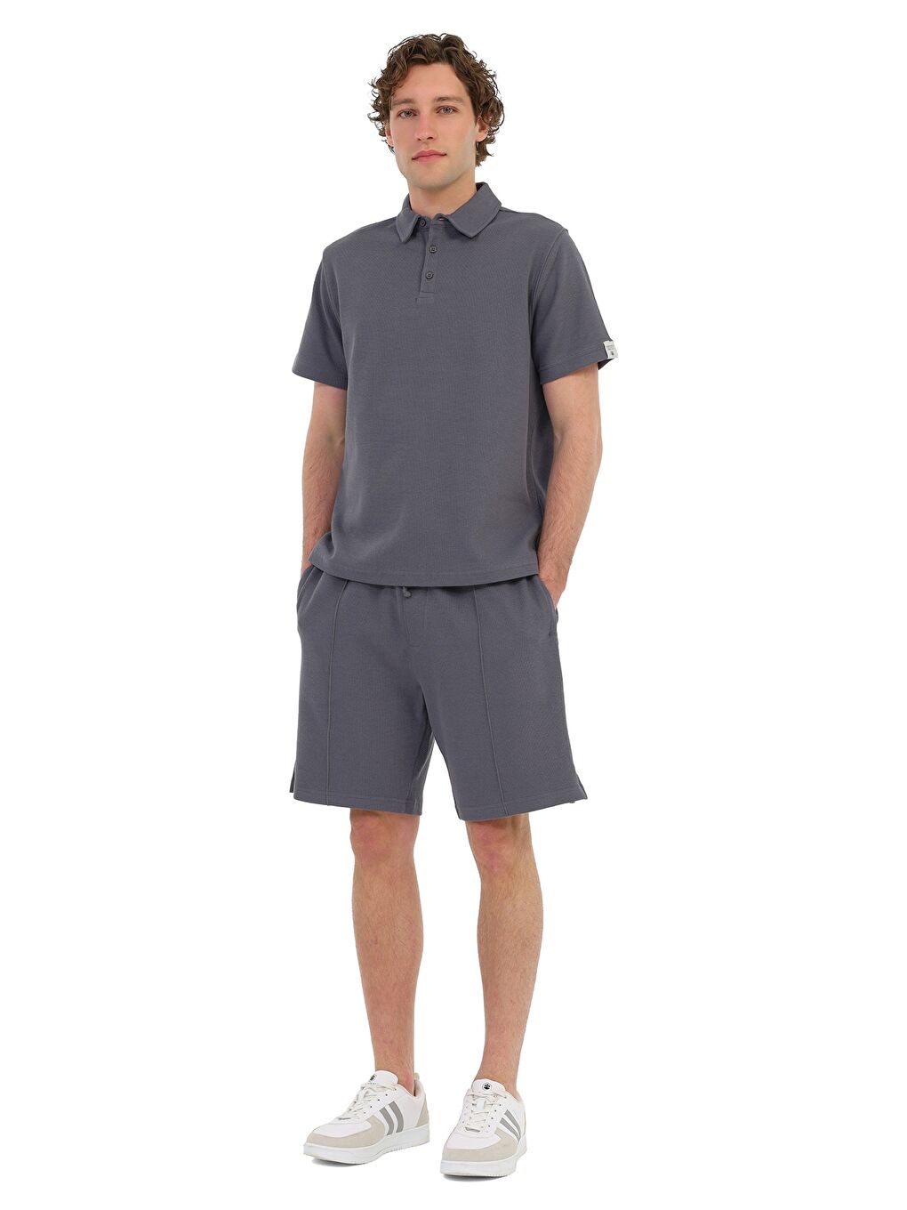 Gri Erkek Kısa Kol T-Shirt-2