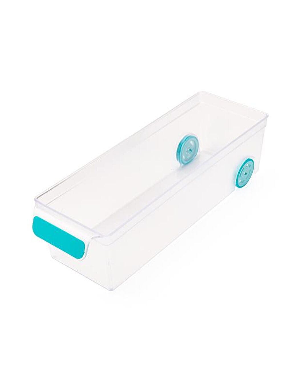 Karışık Roll-in Tekerlekli Buzdolabı Düzenleyici - Şeffaf - 10x31 cm-1