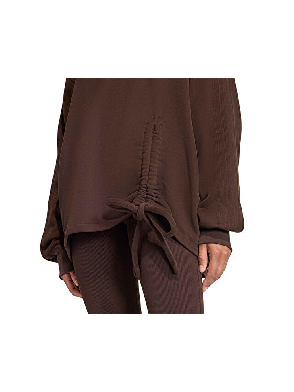 P Ess Hd Kadın Günlük Sweatshirts Kc8862 Kahverengi-3