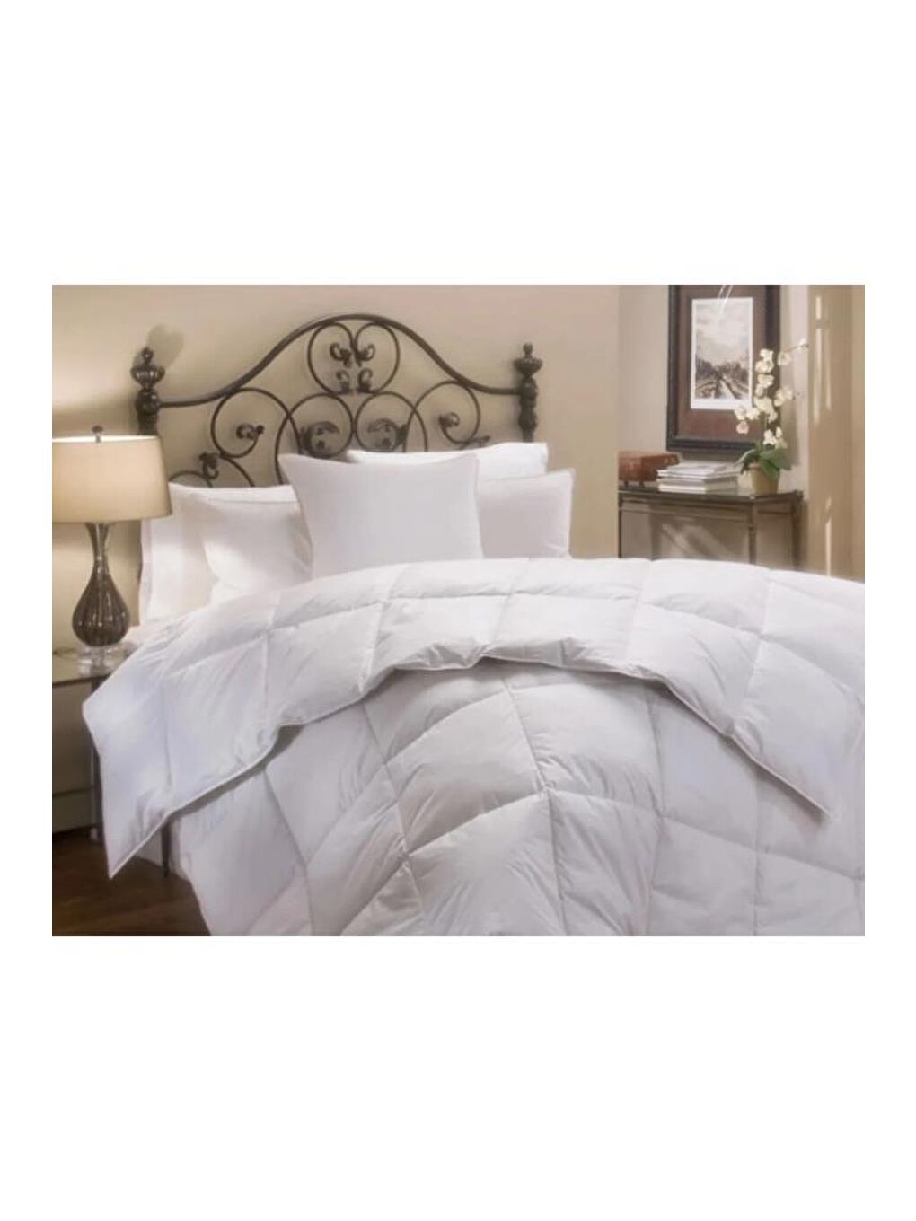 Beyaz Taç Kristal Tek Kişilik 1 Alana 1 Bedava Yorgan 155x215 Cm