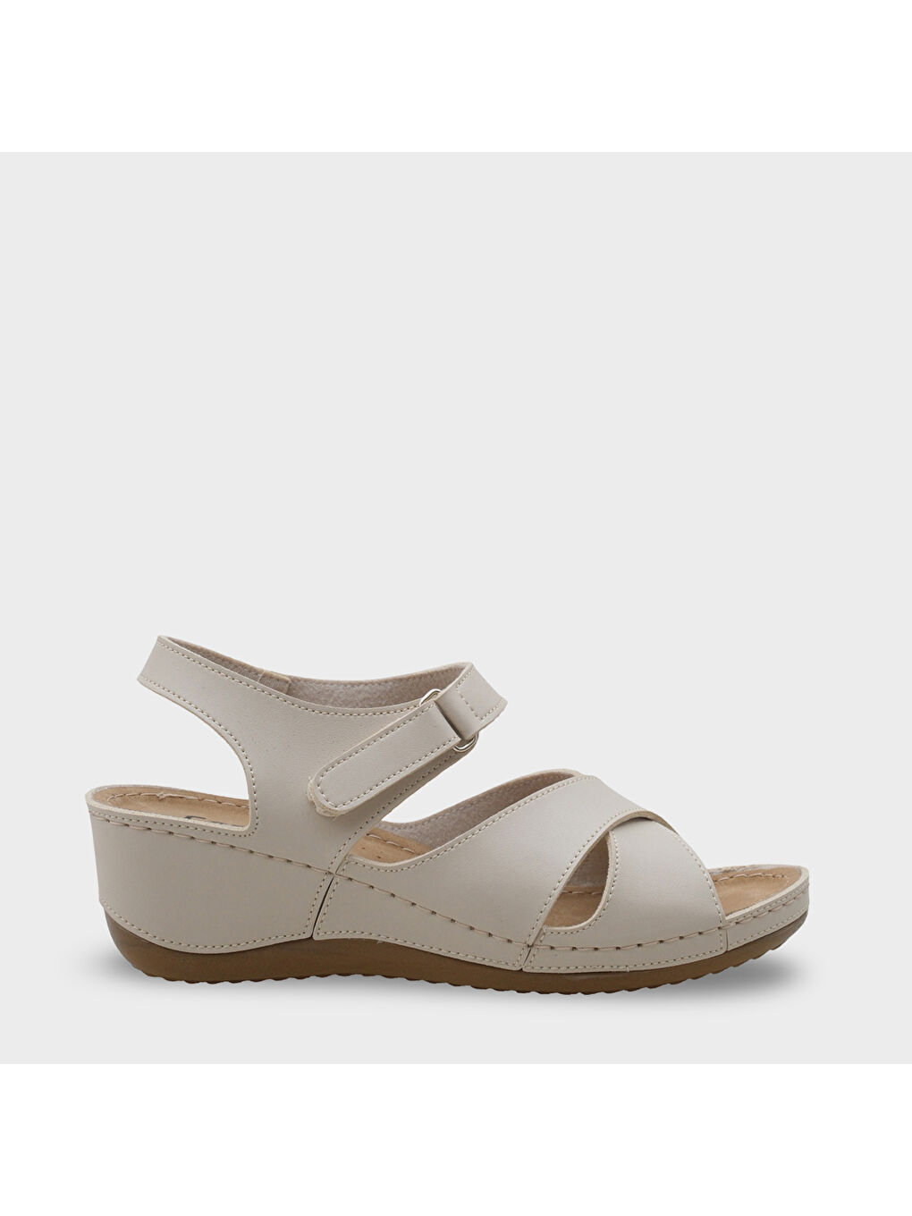 Bej Celeste Z6312 Kadın Konfor Anatomic Sandalet-1