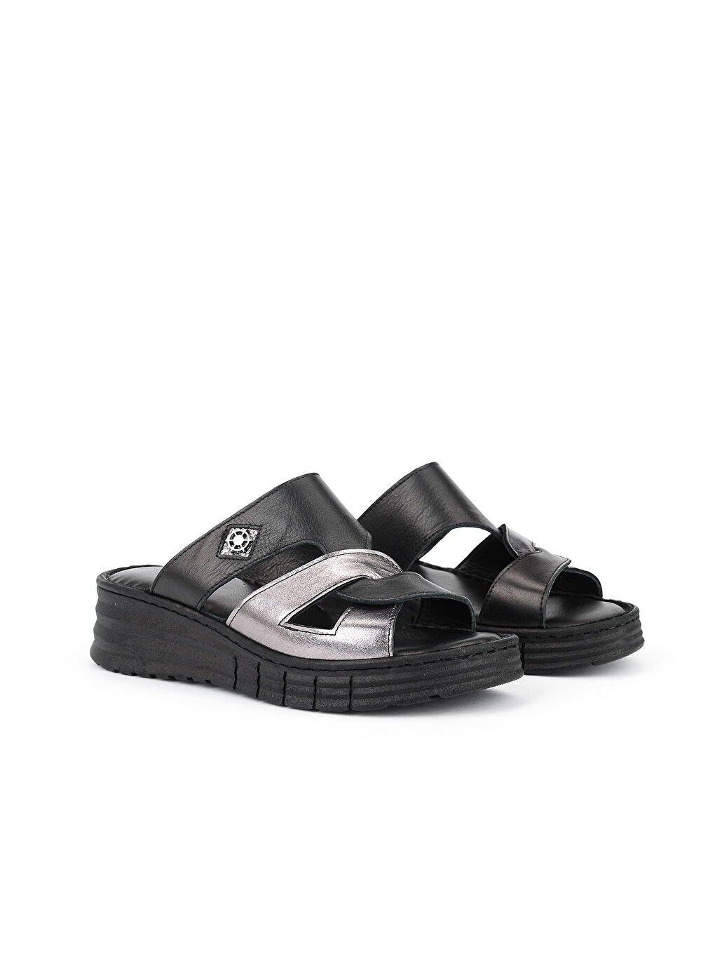 Kadın Hakiki Deri Konfor Terlik 1611008Z453 Siyah-1