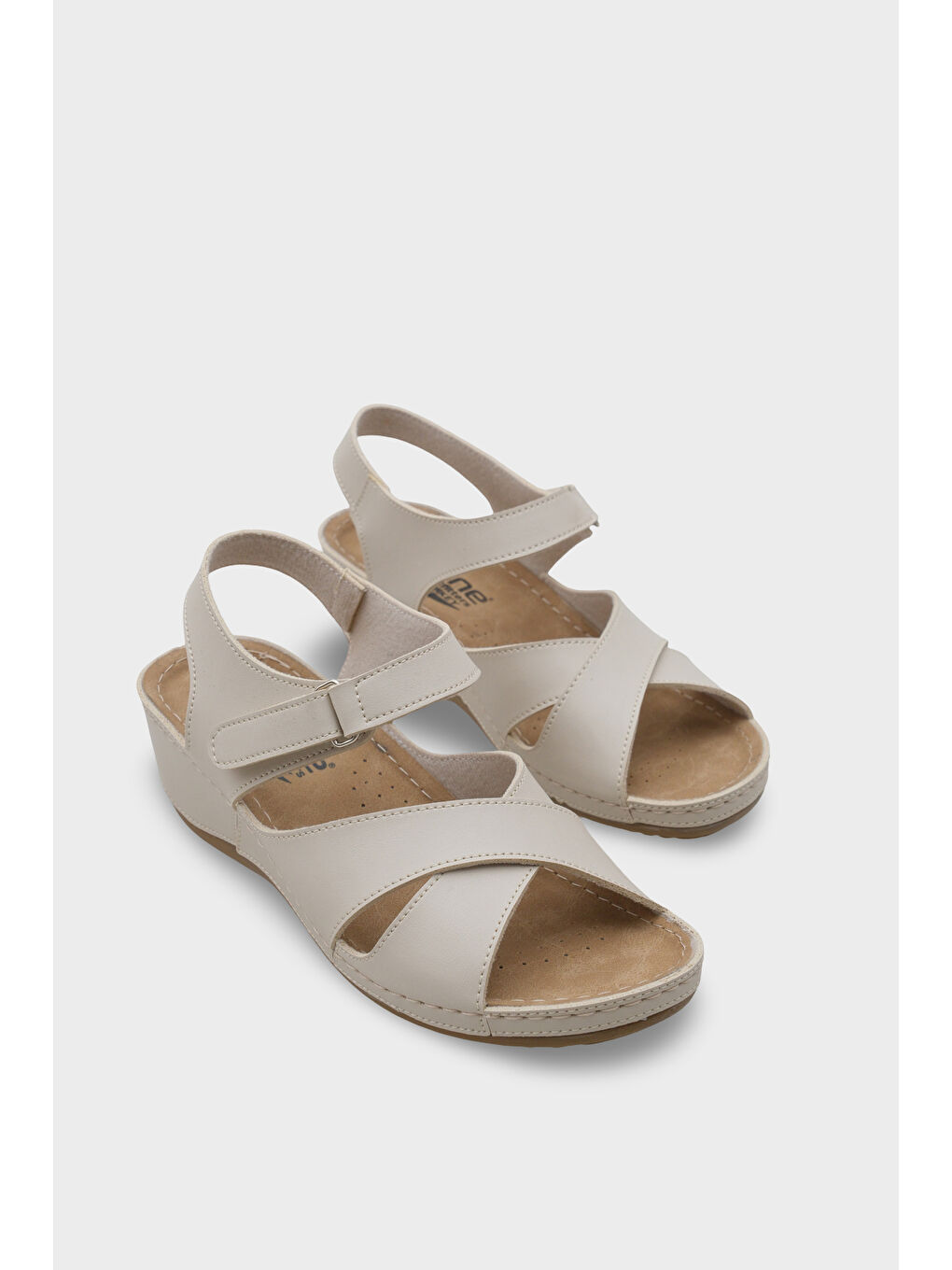 Bej Celeste Z6312 Kadın Konfor Anatomic Sandalet-2