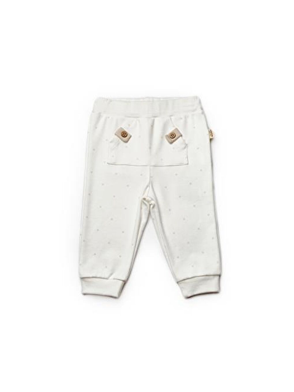 BabyCosy Organic  Ekru Bebek 2'li Pantolon %100 Organik Pamuk - 2