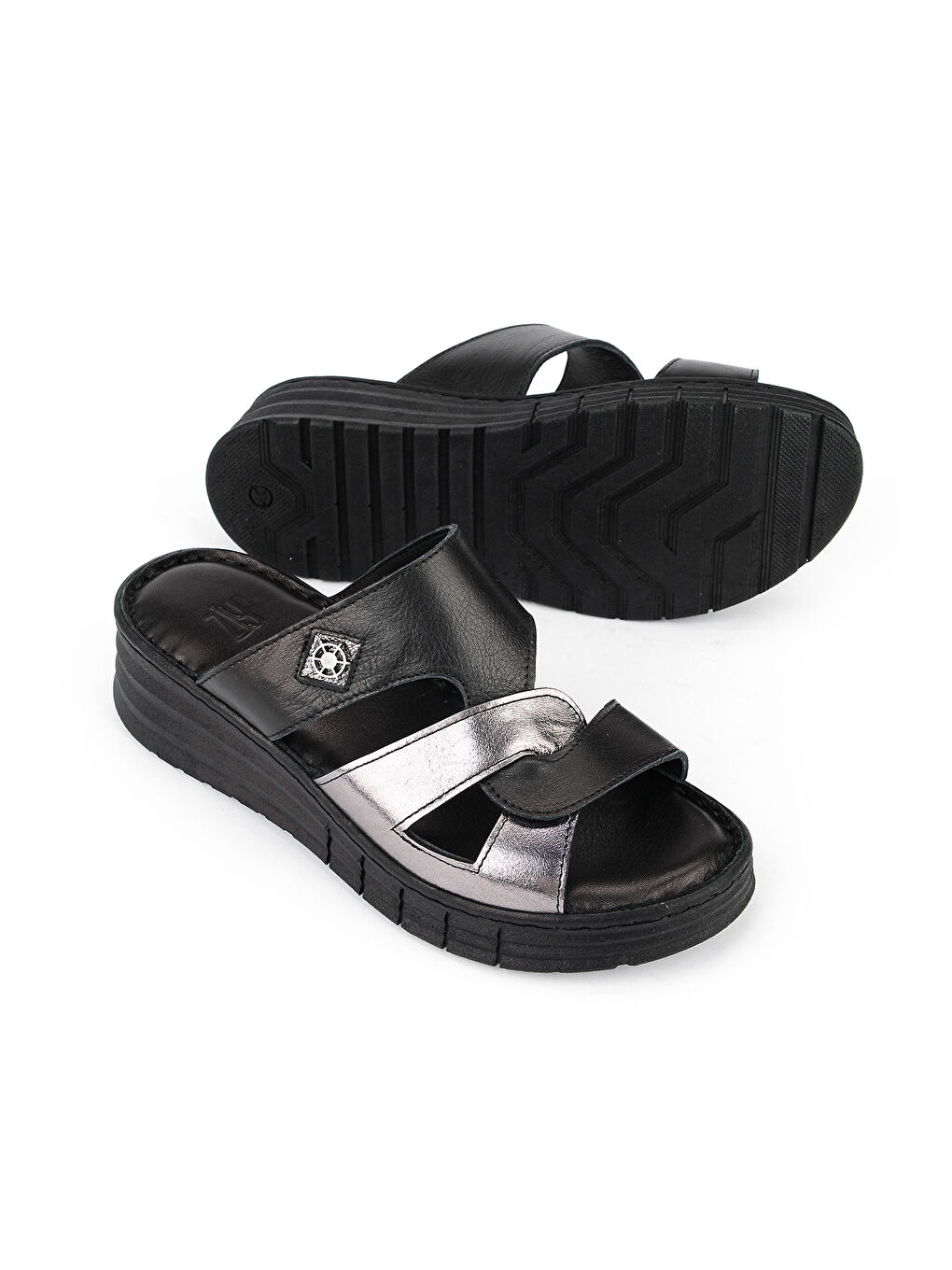 Kadın Hakiki Deri Konfor Terlik 1611008Z453 Siyah-3