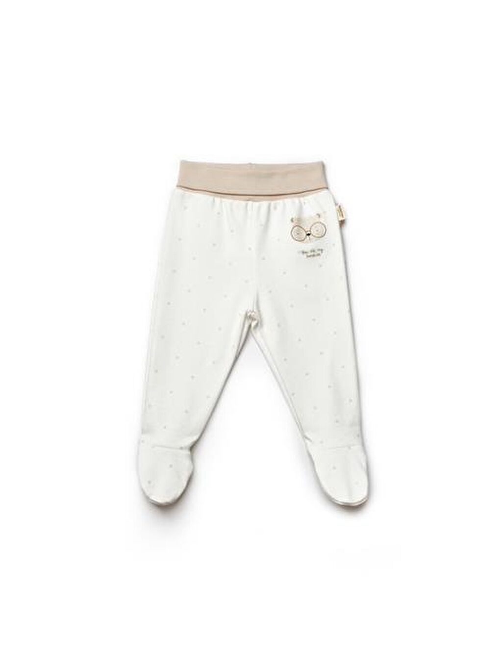 BabyCosy Organic  Ekru Bebek 2li Pantolon %100 Organik Pamuk - 2