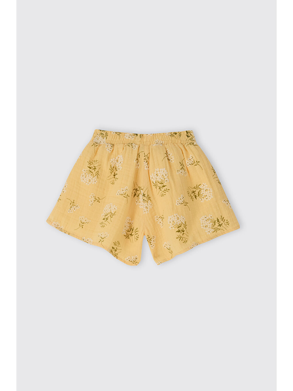 Kız Bebek Sarı Müslin Şort Etek-1