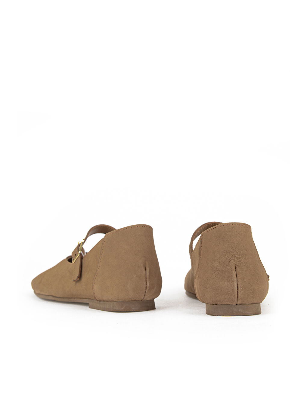 Kahverengi Kadın Hakiki Deri Babet 1611062Z4037 Tütün-2