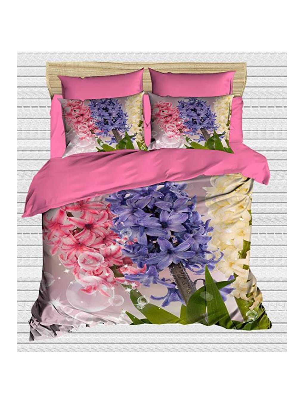 Mor Best Class Dijital Baskılı 3d Tek Kişilik Nevresim Takımı Eflâtun-1