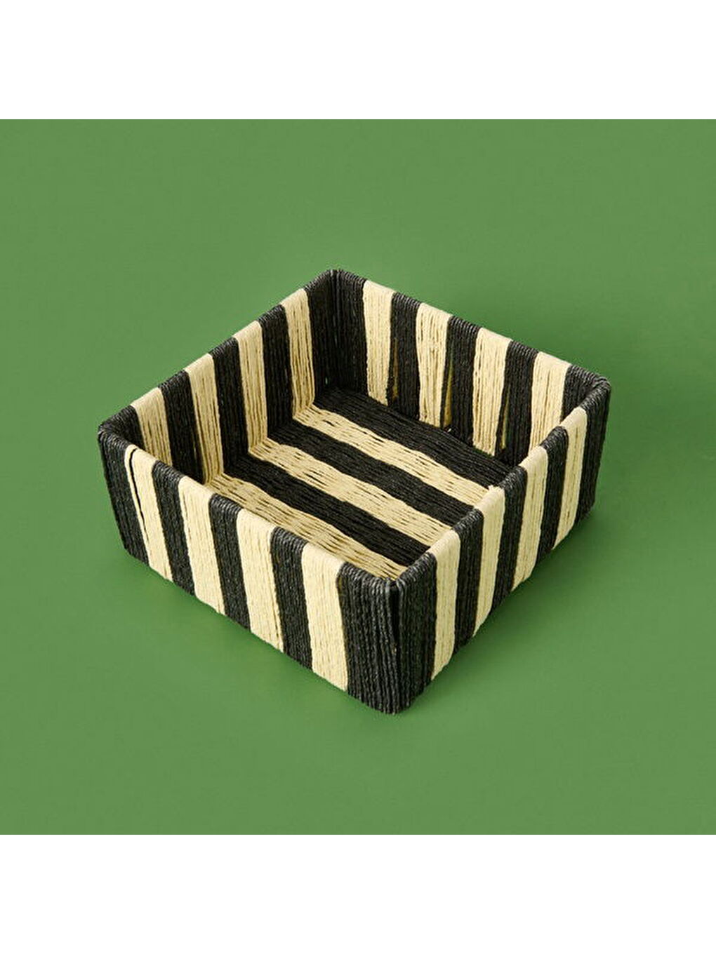 Deco Casoria Dekoratif Kutu - Siyah / Krem - 22x22x10 cm-2