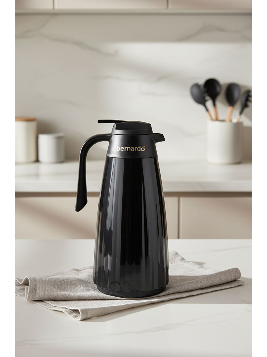 Velana Cam Termos Siyah 1.5 Litre-2