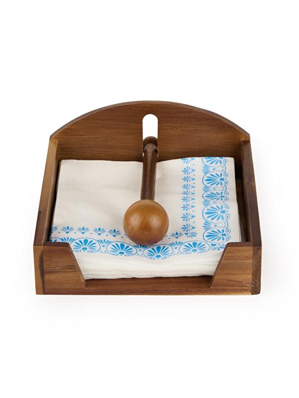 Akasya Peçetelik - Kahverengi - 28,8x8,8 cm-2